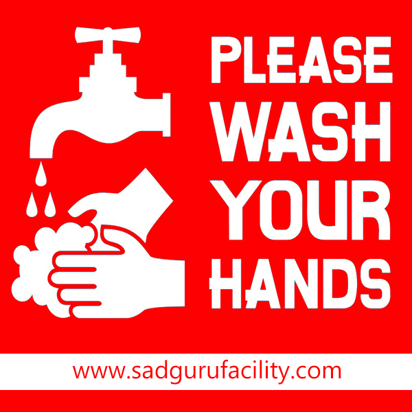 wash your hand SadguruFacility till waiting for you